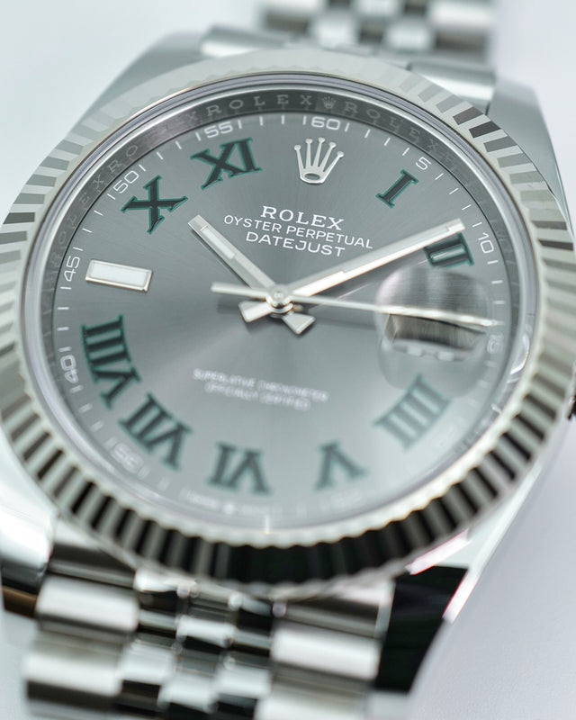 Rolex 126334 Datejust 41 with Slate Roman Dial on Jubilee