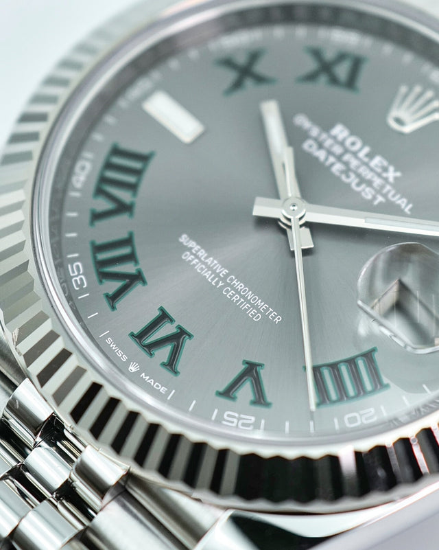 Rolex 126334 Datejust 41 with Slate Roman Dial on Jubilee
