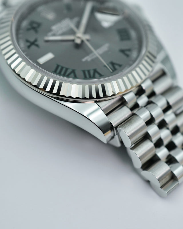 Rolex 126334 Datejust 41 with Slate Roman Dial on Jubilee