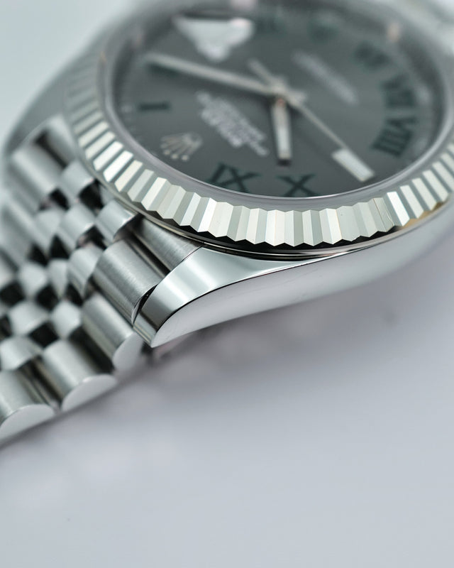 Rolex 126334 Datejust 41 with Slate Roman Dial on Jubilee