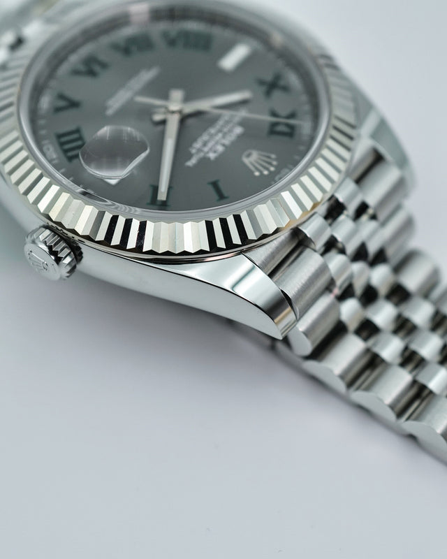 Rolex 126334 Datejust 41 with Slate Roman Dial on Jubilee