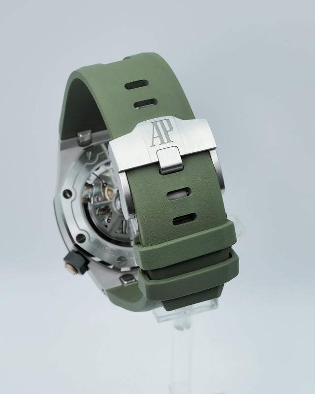 Audemars Piguet 15720ST Royal Oak Offshore Diver with Khaki Green Dial