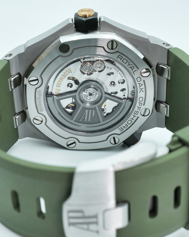 Audemars Piguet 15720ST Royal Oak Offshore Diver with Khaki Green Dial