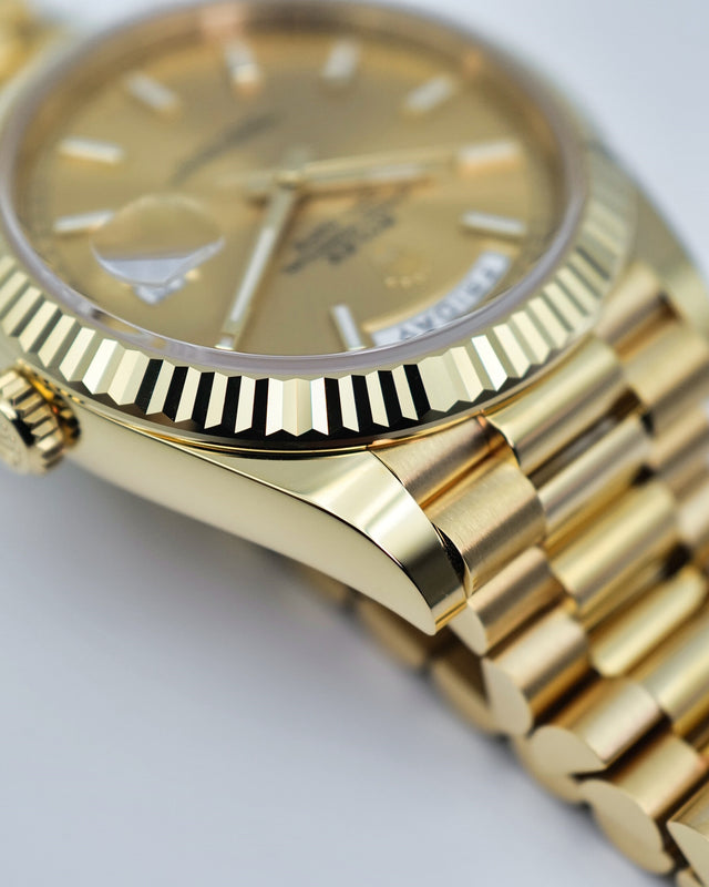 Rolex 228238 Day Date 40 18K Yellow Gold with Champagne Dial