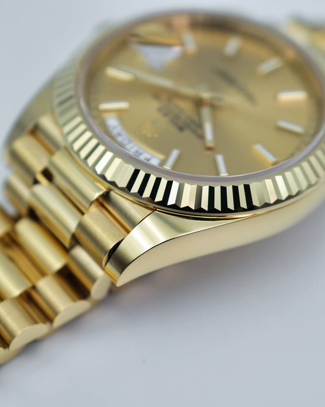 Rolex 228238 Day Date 40 18K Yellow Gold with Champagne Dial