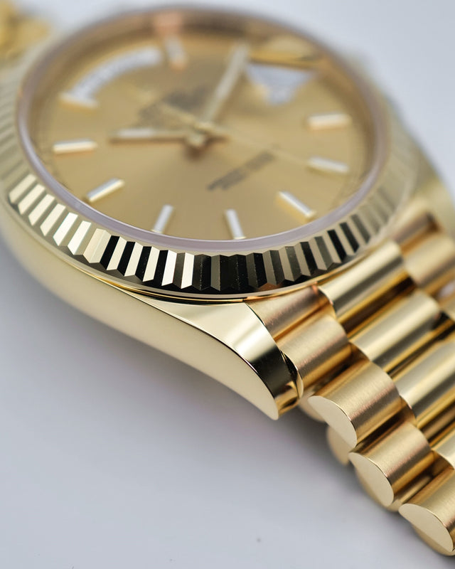 Rolex 228238 Day Date 40 18K Yellow Gold with Champagne Dial