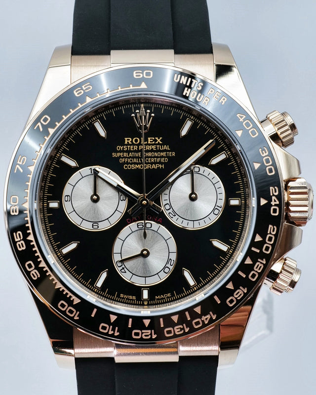 Rolex 126515LN Cosmograph Daytona 18K Rose Gold with Black Dial