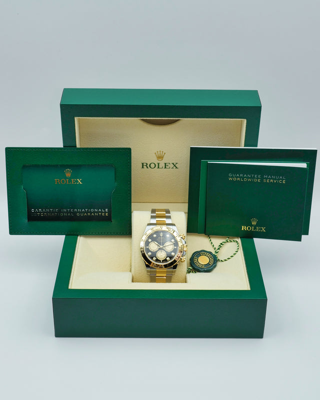 Rolex 126503 Cosmograph Daytona 18K/Stainless Steel with Black Diamond Dial