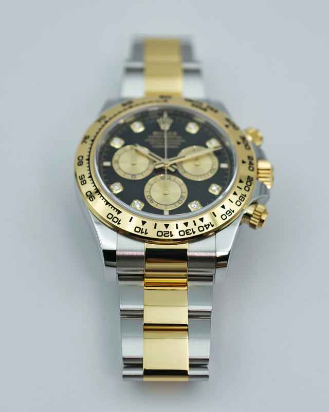 Rolex 126503 Cosmograph Daytona 18K/Stainless Steel with Black Diamond Dial