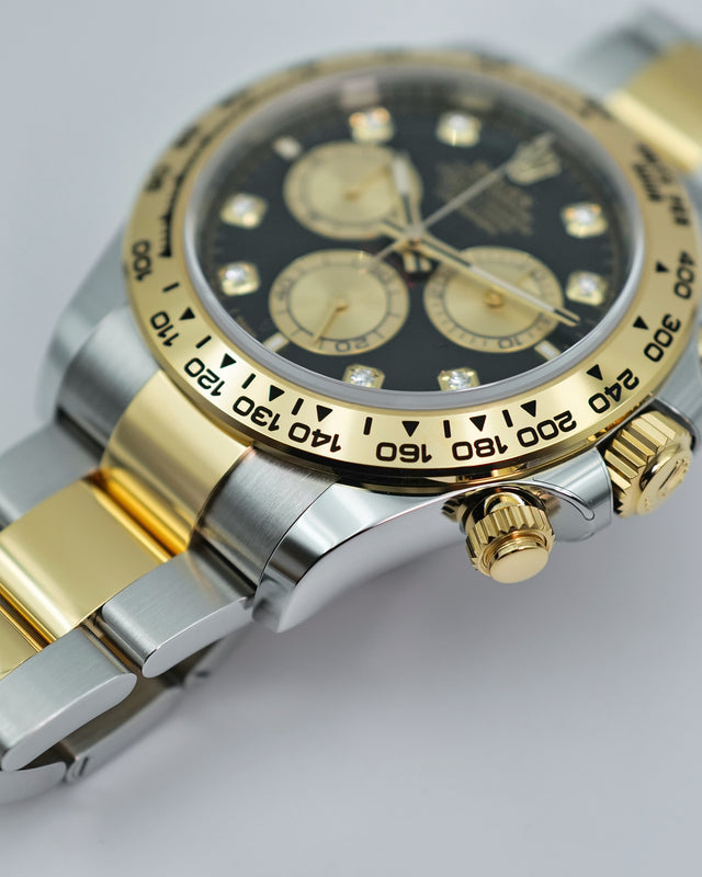Rolex 126503 Cosmograph Daytona 18K/Stainless Steel with Black Diamond Dial