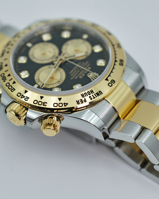 Rolex 126503 Cosmograph Daytona 18K/Stainless Steel with Black Diamond Dial