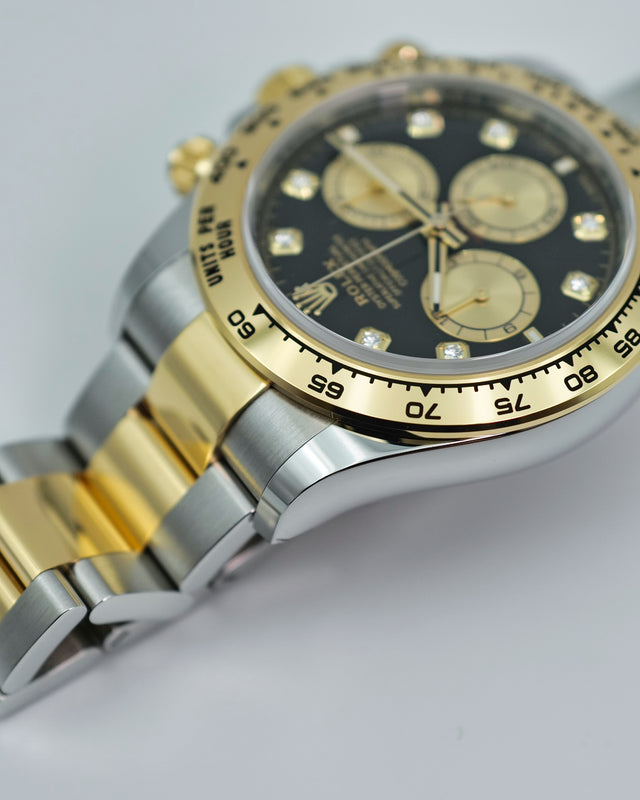 Rolex 126503 Cosmograph Daytona 18K/Stainless Steel with Black Diamond Dial