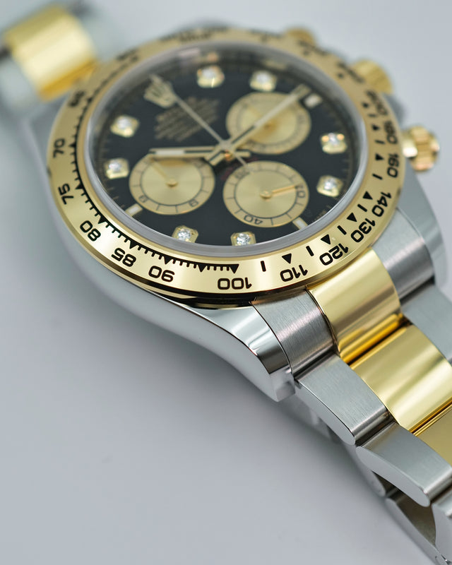 Rolex 126503 Cosmograph Daytona 18K/Stainless Steel with Black Diamond Dial