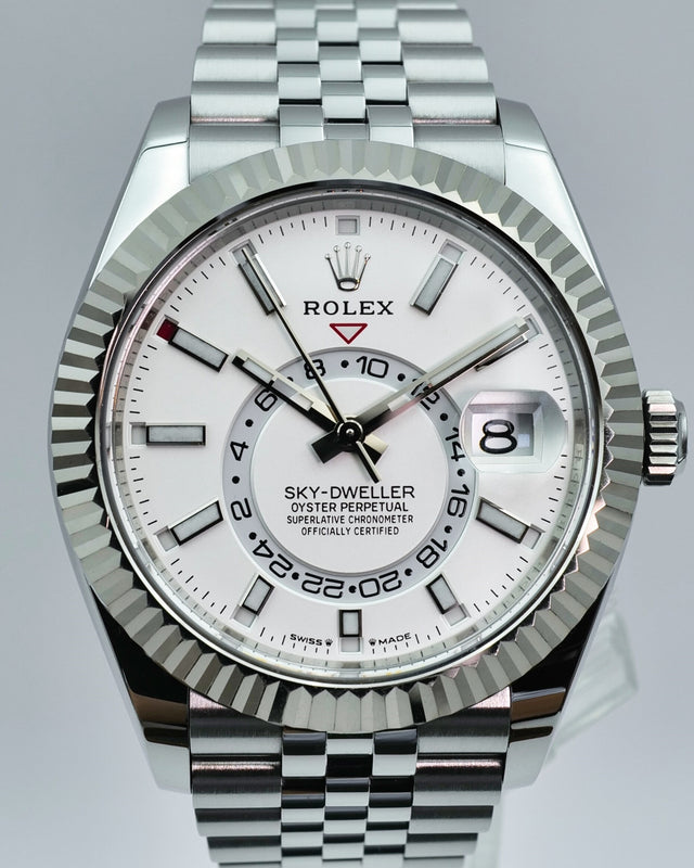 Rolex 336934 Sky-Dweller with White Dial on Jubilee