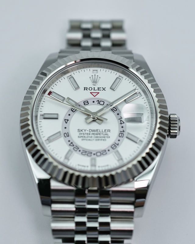 Rolex 336934 Sky-Dweller with White Dial on Jubilee