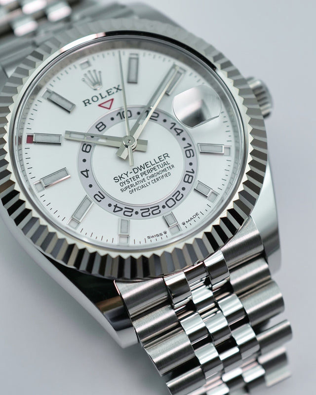 Rolex 336934 Sky-Dweller with White Dial on Jubilee