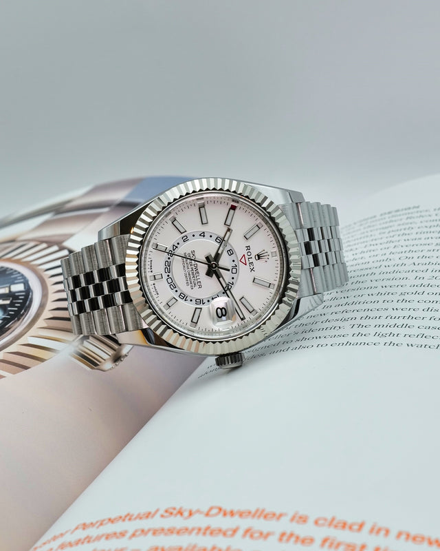 Rolex 336934 Sky-Dweller with White Dial on Jubilee