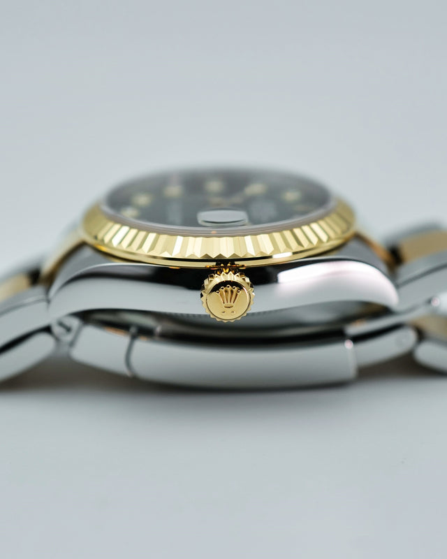 Rolex 278273 Datejust 18K/SS with Olive Green Diamond Dial on Oyster