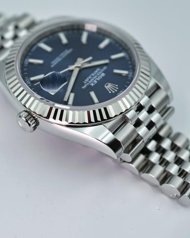 Rolex 126334 Datejust 41 with Blue Stick Dial on Jubilee