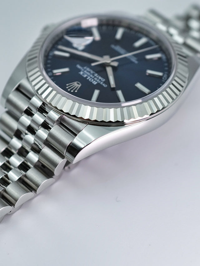 Rolex 126334 Datejust 41 with Blue Stick Dial on Jubilee