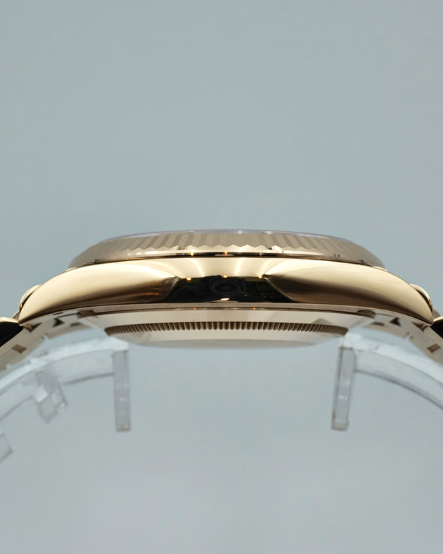 Rolex 228235 Day Date 40 18K Rose Gold with Chocolate Roman Dial