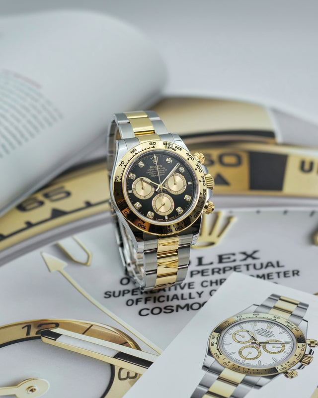 Rolex 126503 Cosmograph Daytona 18K/Stainless Steel with Black Diamond Dial