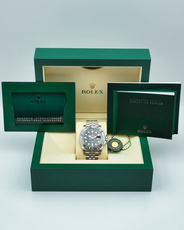 Rolex 126710GRNR GMT Master II on Jubilee