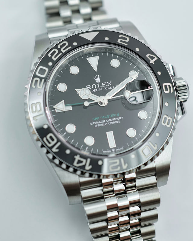 Rolex 126710GRNR GMT Master II on Jubilee