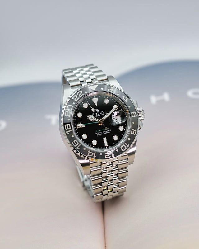 Rolex 126710GRNR GMT Master II on Jubilee
