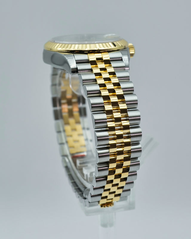 Rolex 278273 Datejust 18K/SS with Silver Diamond Dial on Jubilee