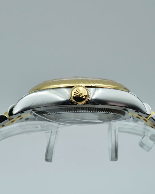 Rolex 278273 Datejust 18K/SS with Silver Diamond Dial on Jubilee