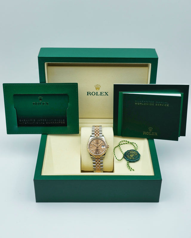 Rolex 278271 Datejust 18K/SS with Pink Rose Dial on Jubilee