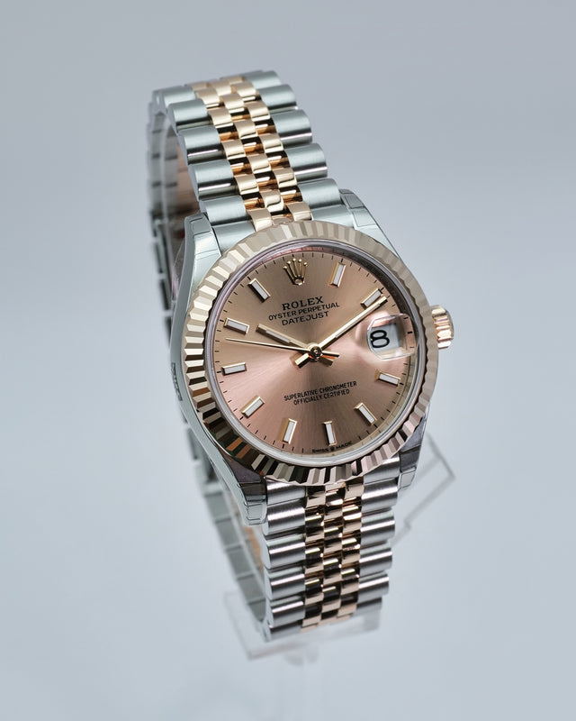 Rolex 278271 Datejust 18K/SS with Pink Rose Dial on Jubilee