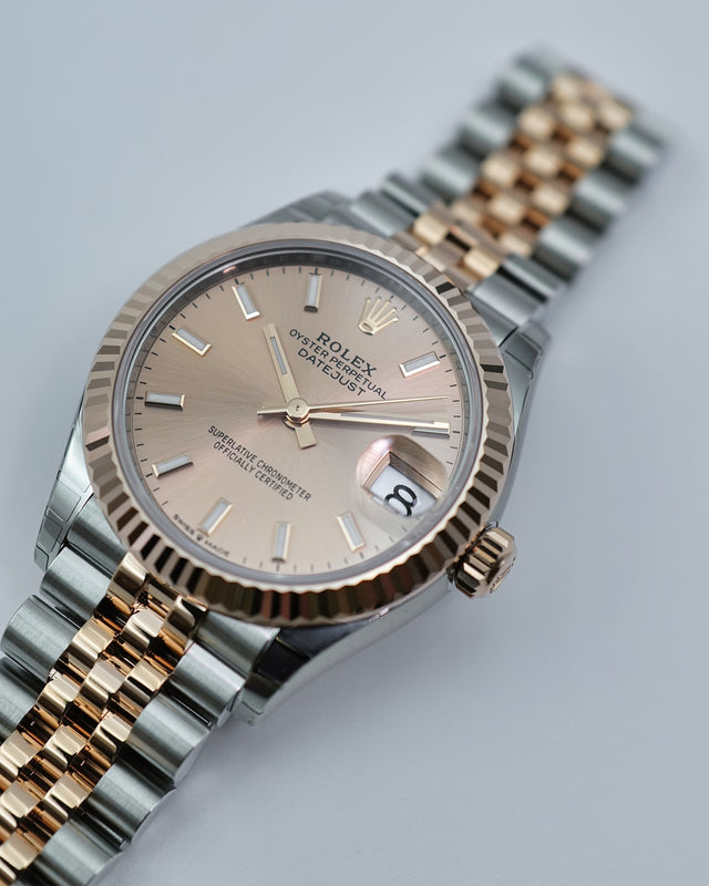 Rolex 278271 Datejust 18K/SS with Pink Rose Dial on Jubilee