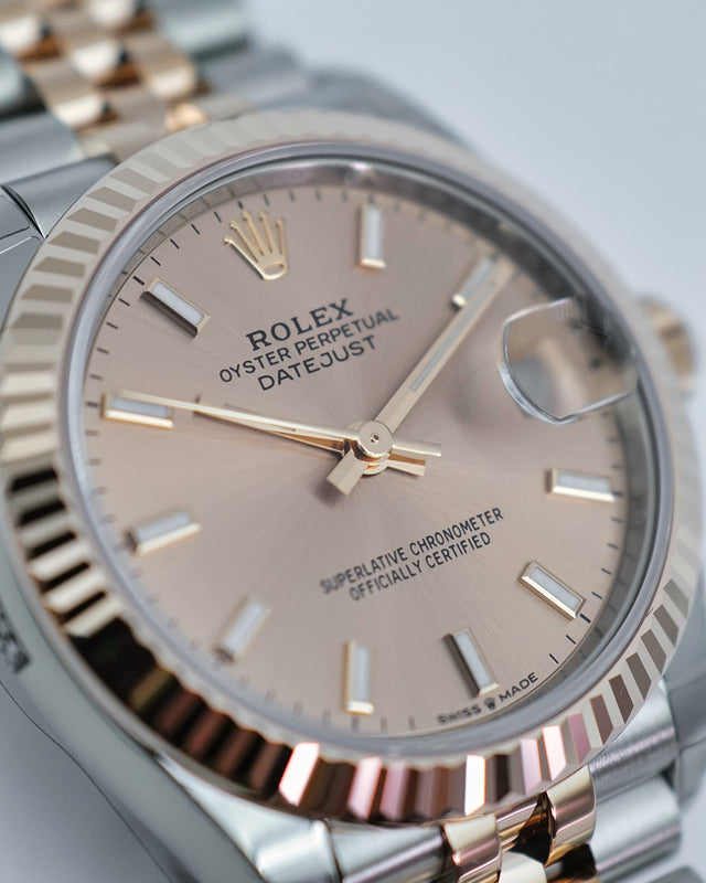 Rolex 278271 Datejust 18K/SS with Pink Rose Dial on Jubilee