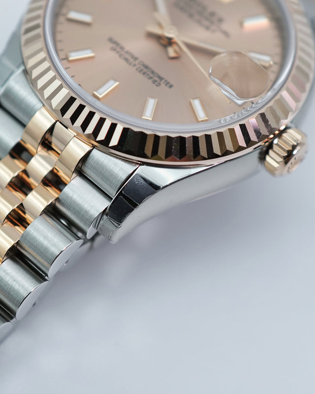 Rolex 278271 Datejust 18K/SS with Pink Rose Dial on Jubilee