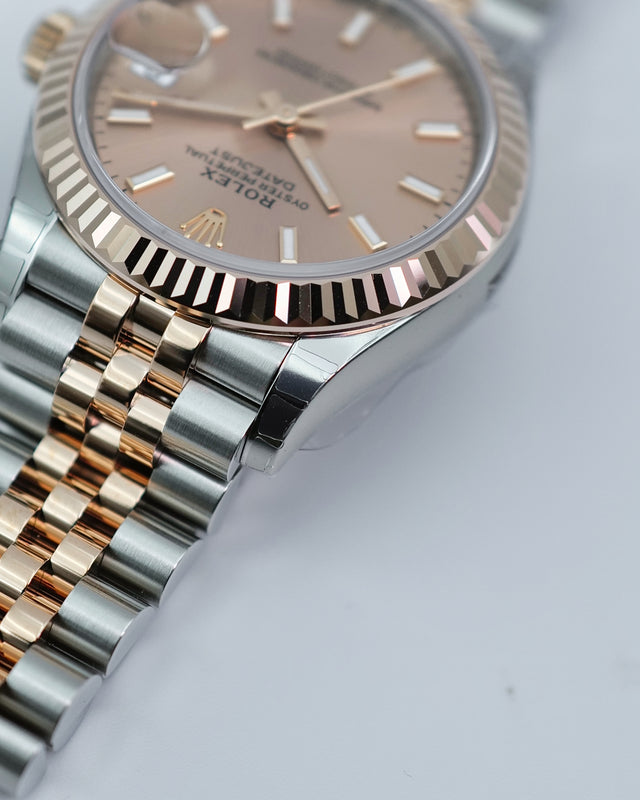 Rolex 278271 Datejust 18K/SS with Pink Rose Dial on Jubilee