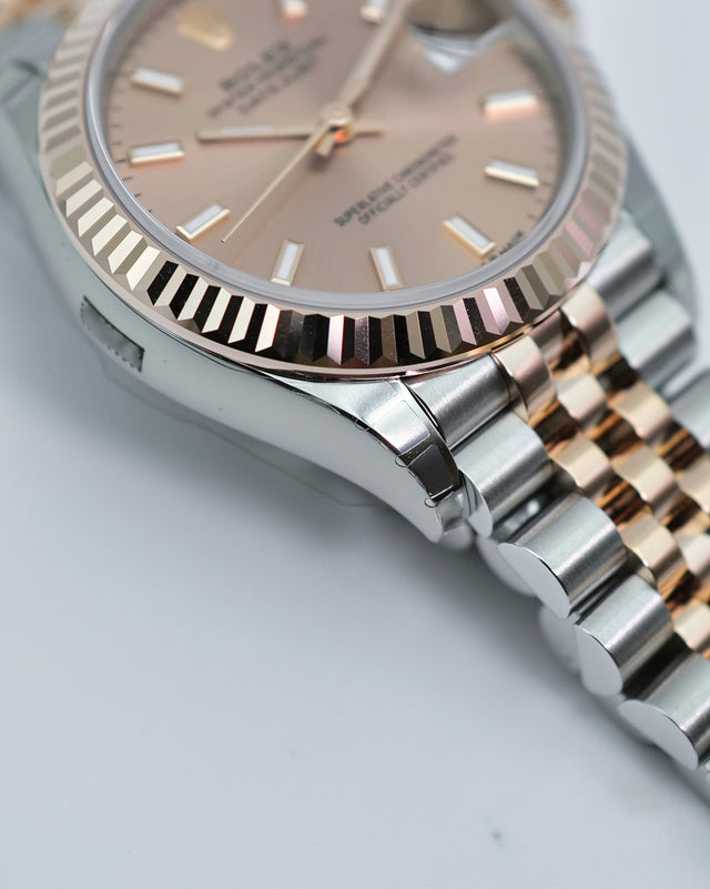 Rolex 278271 Datejust 18K/SS with Pink Rose Dial on Jubilee