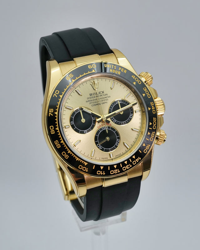 Rolex 126518LN Cosmograph Daytona 18K Yellow Gold with Golden and Bright Black Dial