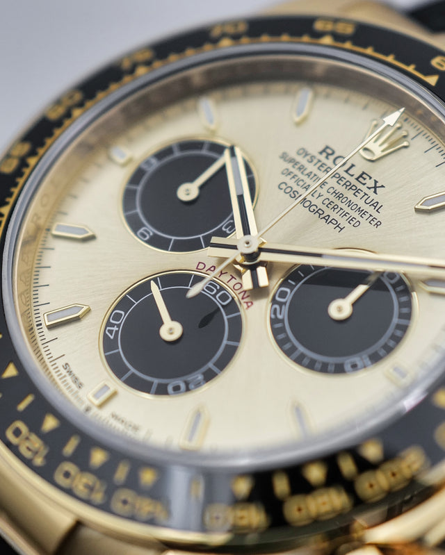 Rolex 126518LN Cosmograph Daytona 18K Yellow Gold with Golden and Bright Black Dial
