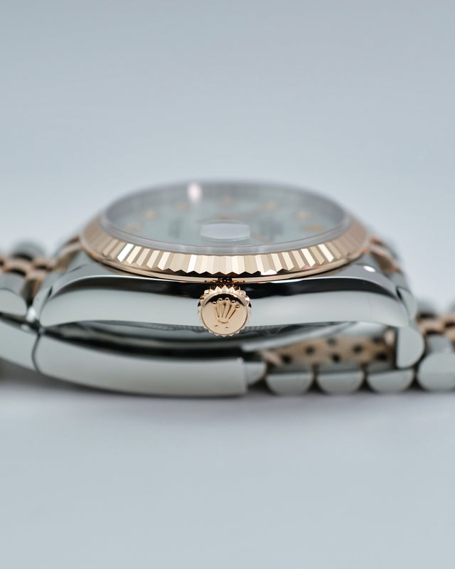 Rolex 126231 Datejust 18K/SS with Mother of Pearl Diamond Dial on Jubilee