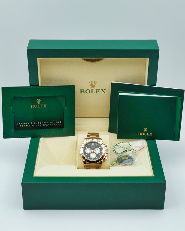 Rolex 126505 Cosmograph Daytona 18K Rose Gold with Black Dial