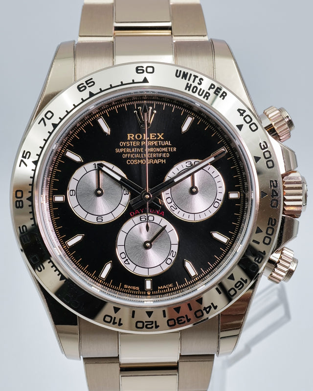 Rolex 126505 Cosmograph Daytona 18K Rose Gold with Black Dial