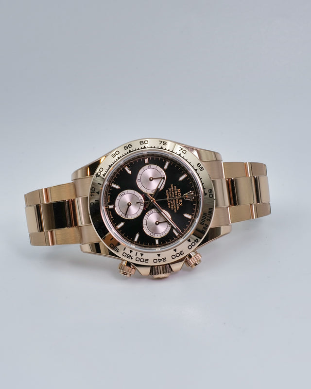 Rolex 126505 Cosmograph Daytona 18K Rose Gold with Black Dial