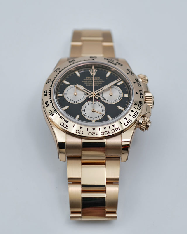 Rolex 126505 Cosmograph Daytona 18K Rose Gold with Black Dial