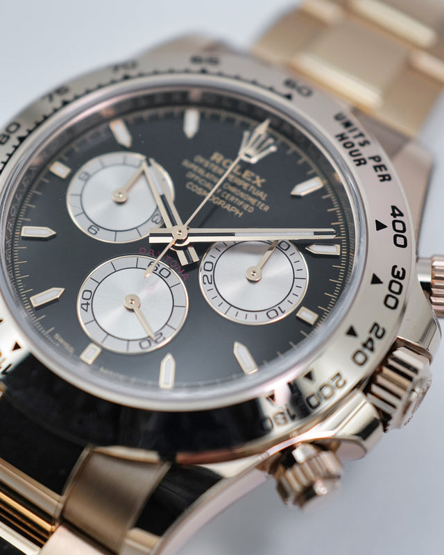 Rolex 126505 Cosmograph Daytona 18K Rose Gold with Black Dial