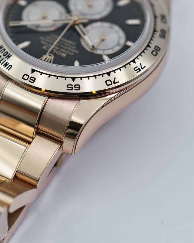 Rolex 126505 Cosmograph Daytona 18K Rose Gold with Black Dial
