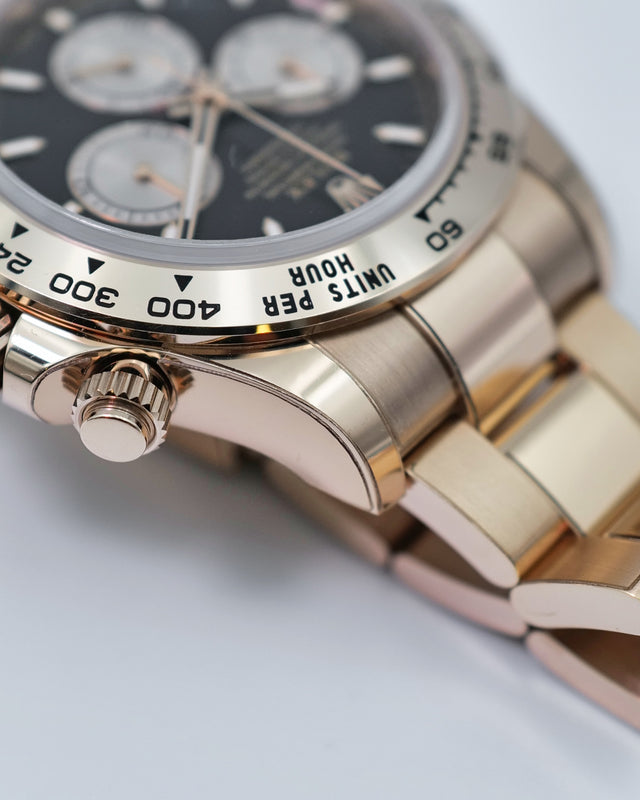 Rolex 126505 Cosmograph Daytona 18K Rose Gold with Black Dial
