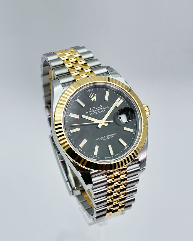Rolex 126333 Datejust 41 18K/Stainless Steel with Black Dial on Jubilee