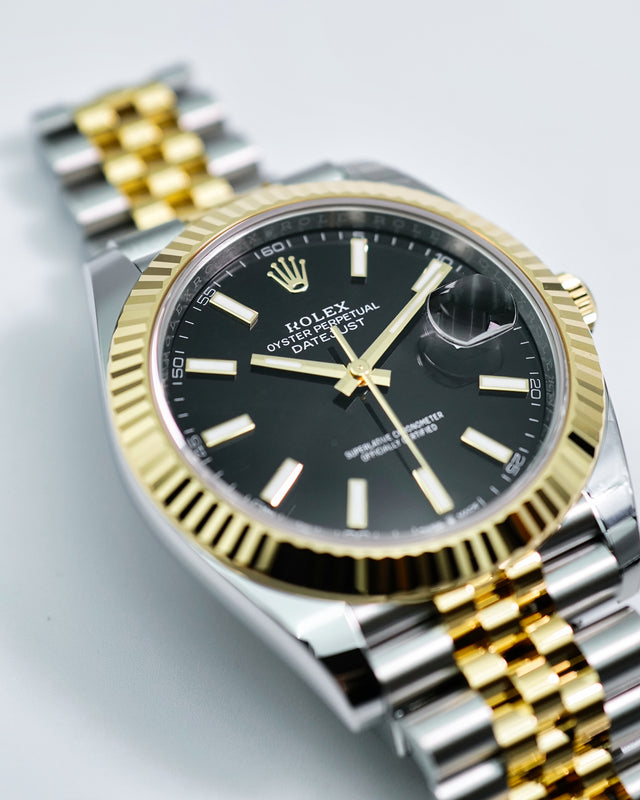 Rolex 126333 Datejust 41 18K/Stainless Steel with Black Dial on Jubilee